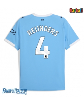 Manchester City Tijjani Reijnders #4 Tricou Fotbal Replică 2025-26 Barbati Acasa